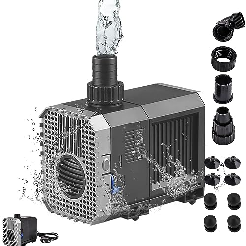 EXLECO Pompe D'alimentation Pompe Eau Submersible Mini Pompe Aquarium 3000L/H