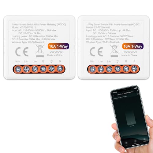 Interrupteur Connectée WiFi et Bluetooth 16A 1Canal Mesure de Consommation