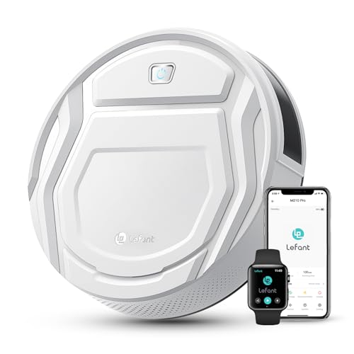 Lefant Aspirateur Robot, Robot Aspirateur Autonomie Mince Silencieux, Connecté avec