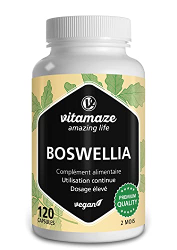 Boswellia Serrata Gélules 9.000mg 10:1-120 Gélules Végétalien D'Extrait par Dose