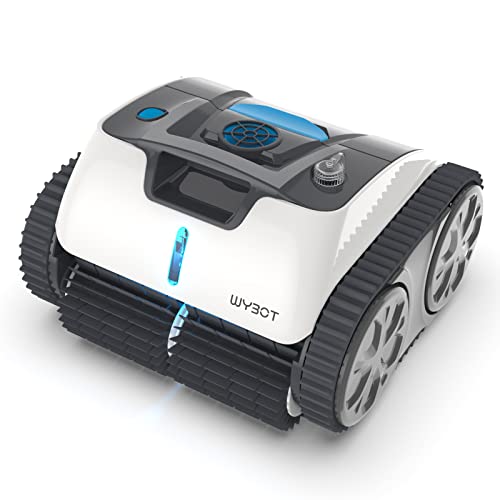 WYBOT Robot de Piscine sans Fil pour 110mins, Nettoyage Automatique