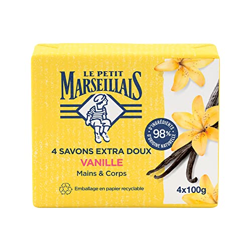 Le Petit Marseillais Savon Extra Doux Vanille (lot de 4