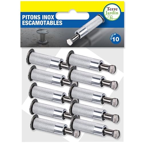 TERRE JARDIN - Piton Douille Retractable, en INOX, ⌀ 12