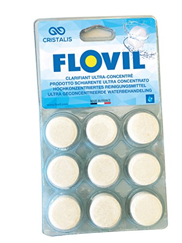 Flovil Clarifiant Ultra concentré et Efficace, en pastilles, Blanc, 14x2x25