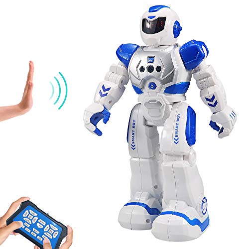 HUSAN Robot Télécommandé pour Les Enfants,Programmable RC Robot Enfant avec