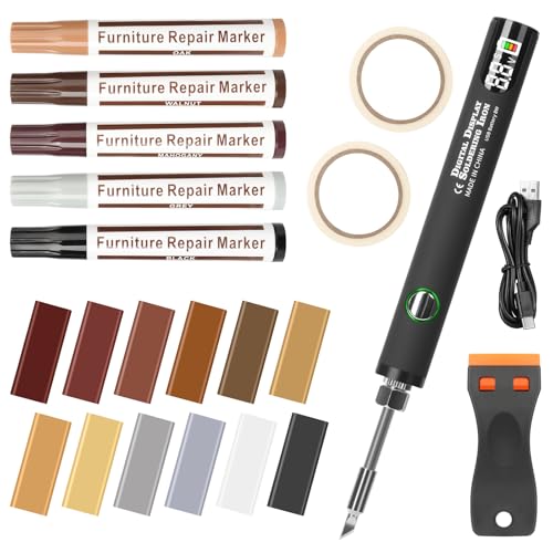 Herenear Kit Reparation Parquet, Réparation pour Stratifié Sol en Bois