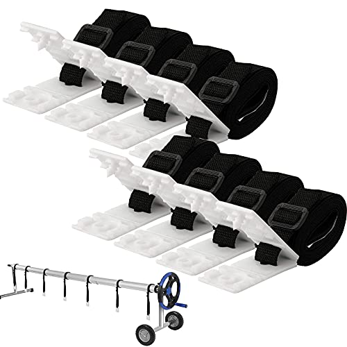 Kit de fixation de bobine de bâche solaire pour piscine