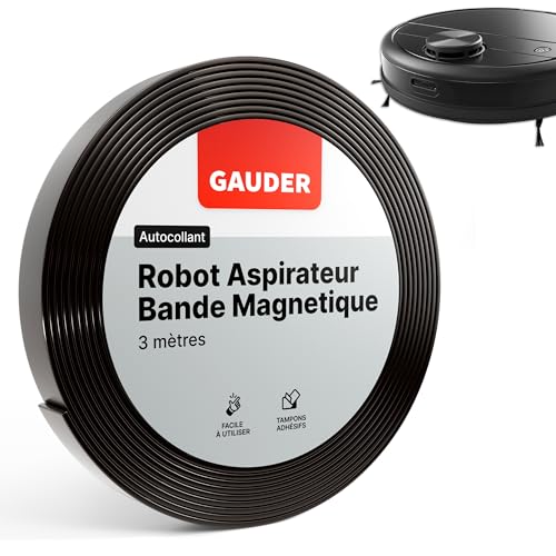 GAUDER Bandes Magnétiques pour Robots Aspirateurs | Compatible avec Neato,