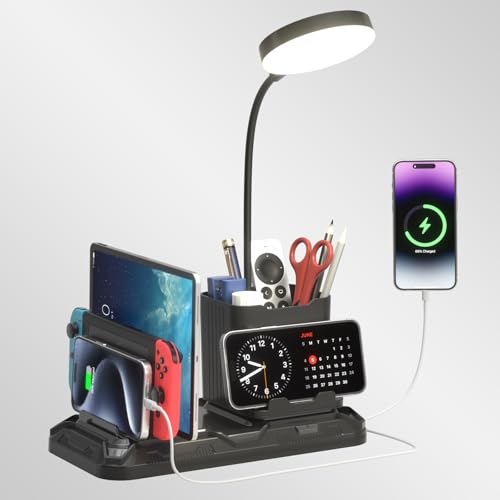 KDD Lampe de Bureau avec Ports USB A&C - Lampe