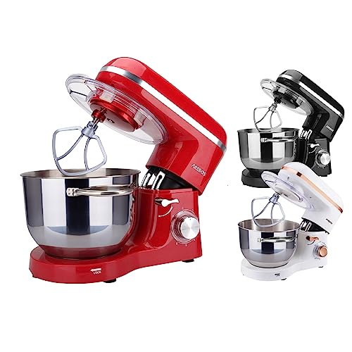 Arebos Robot Pâtissier Professionnel 1500W | Rouge | Robot de