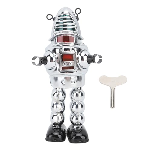 SPYMINNPOO Jouet Robot D'escrime, Figurine de Marche Mécanique en Métal,