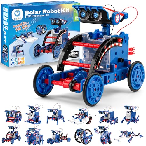 Sillbird Robot Solaire,12 en 1 STEM Robot Jeux de Construiction,