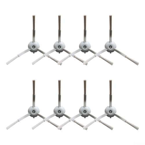 Opatiny Lot de 8 brosses latérales de rechange pour robot