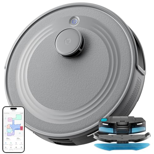 Lefant M2S Robot Aspirateur Laveur avec Cartographie, Aspiration de 10000Pa,