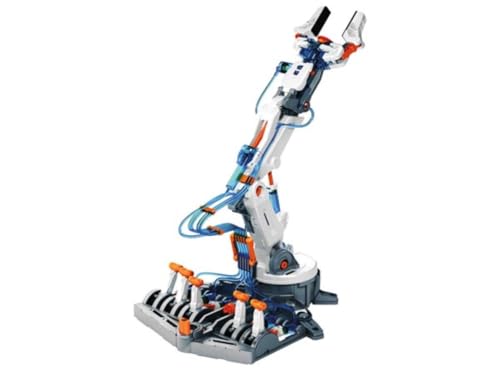 Velleman Kit de Construction éducative, Bras robotique hydraulique, Robot Jouet,