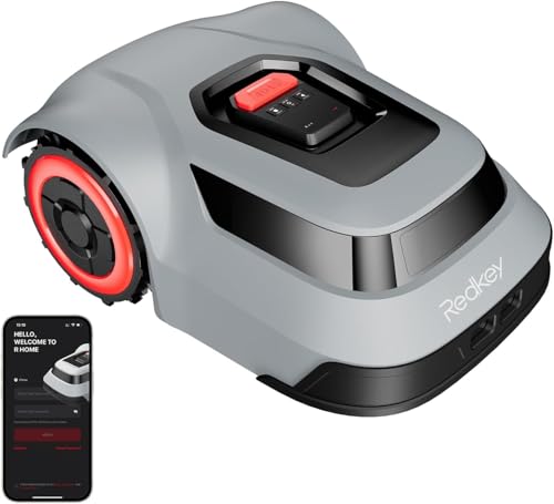 Redkey MGC1000 Robot Tondeuse, Détection de Rupture de Câble, Angle