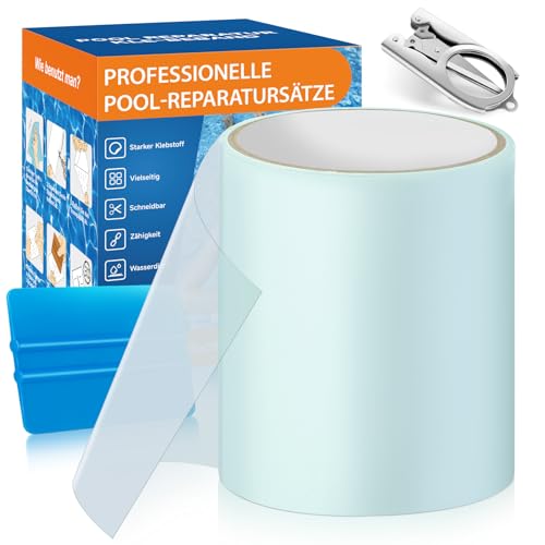 AQhui Rustine Piscine, Kit Reparation Spa Gonflable, PVC Scotch Piscine