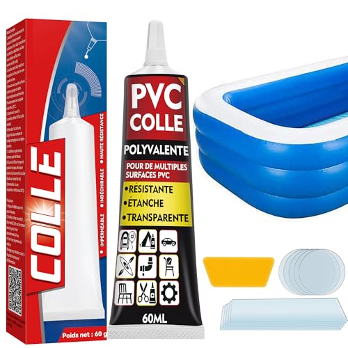 HuakChai Kit Réparation Piscine, Kit Reparation Liner Piscine Colle de