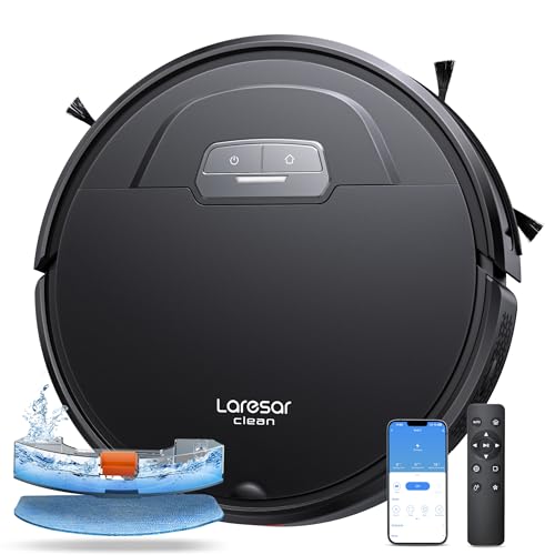 Laresar Clean Evol 3 Aspirateur Robot 4500Pa, Robot Aspirateur Laveur