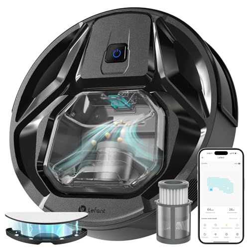 Lefant M320 Aspirateur Robot, 6000Pa d'Aspiration, Évitement Précis des Obstacles,