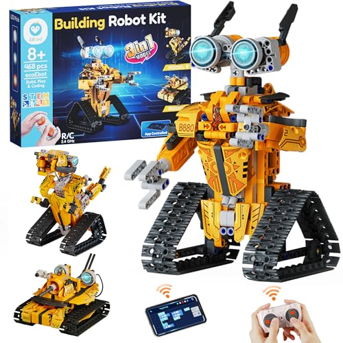 Sillbird Kit de Construction Robot avec Télécommande Cadeaux pour Garçons