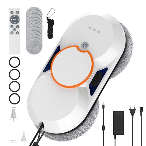 Robot Nettoyeur Vitre, 5600pa Robot Laveur de Vitre Automatique avec