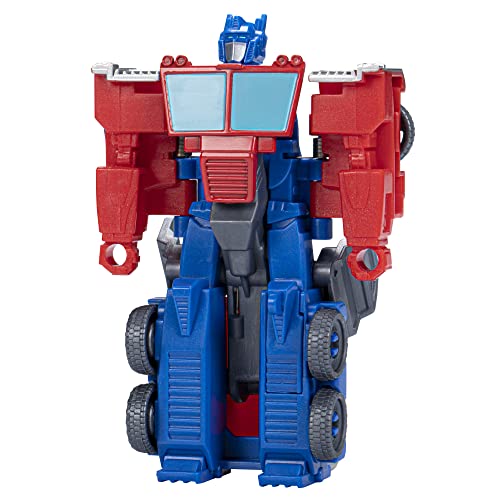 Transformers Earthspark, Figurine Optimus Prime 1-Step Flip Changer de 10