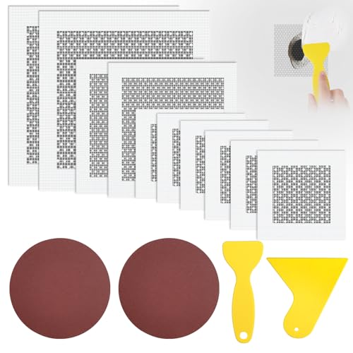 flintronic 14 Pcs Patch de Réparation de Mur en Aluminium,
