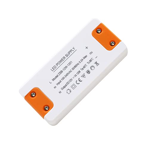 Transformateur 220V 12V LED 12W, LED Driver alimentation 12v 12w