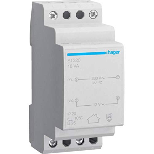 Hager ST320 Transformateur de sécurité 12 V 1.5 A