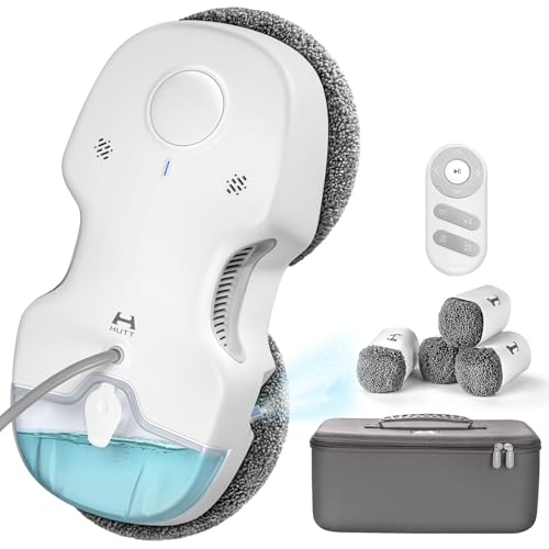 HUTT C65 Robot Nettoyeur Vitre avec Réservoir d'eau 80ML, Robot