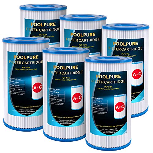 POOLPURE Filtre de Rechange pour Type A ou C, Compatible