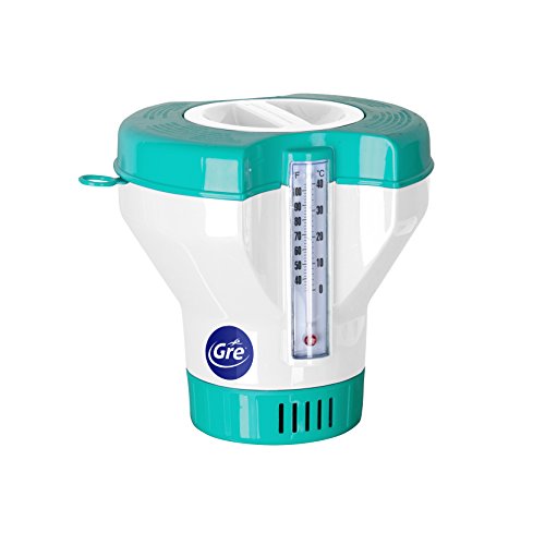 Gre 40070 - Doseur flottant avec thermomètre pour piscines, pour