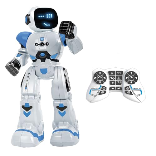 Xtrem Bots - Robbie, Jouet Robot Enfant Télécommandé Programmable, Jouets