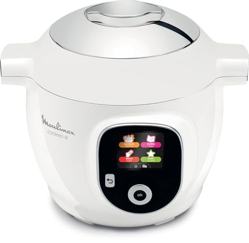Moulinex, Cookeo Multicuiseur intelligent 6L, 80 recettes intégrées, Cuisson sans