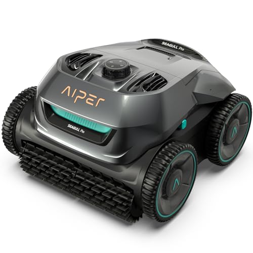 AIPER Robot Piscine Fond et Parois, Autonomie Jusqu'à 150 Minutes,