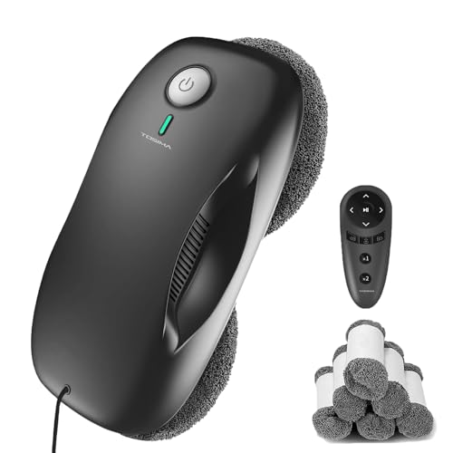 Tosima W2 Robot Nettoyeur de Vitres, 3800 Pa D'aspiration, avec