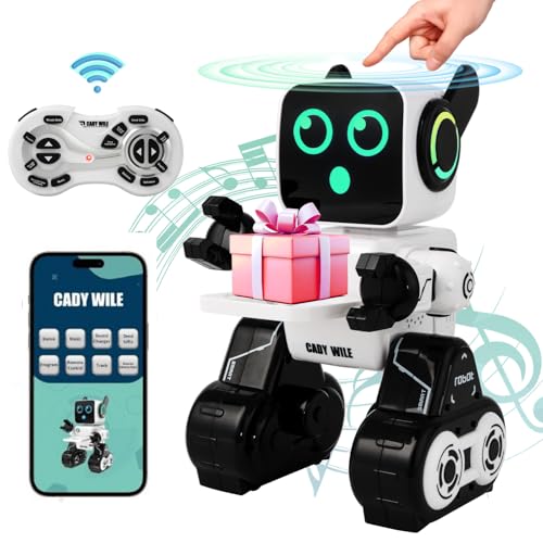 Joellfuner Robot Enfant Jouet, Robots RC Intelligents avec Tactile, App