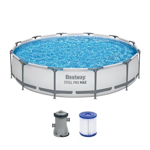 Bestway Steel Pro Max Frame Kit Piscine Ronde avec Pompe