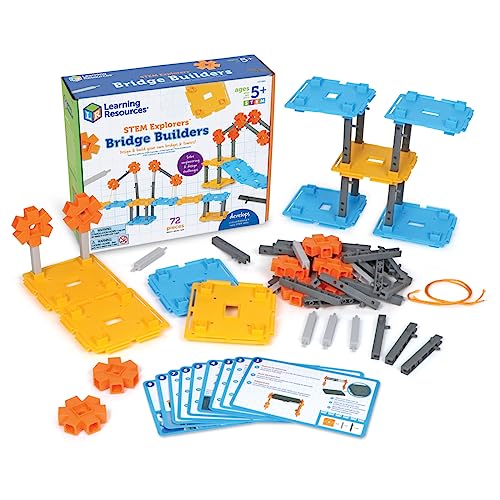 Learning Resources Constructeurs de ponts STEM Explorers de, 72 pièces,