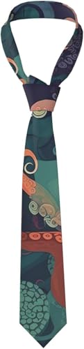 Élégant Cravate Homme Mariage Résumé Octo Plus Men's Tie Moderne