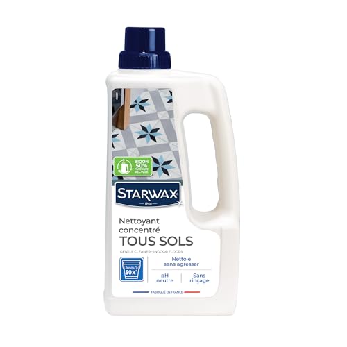 STARWAX - Nettoyant Concentré pour Sols Intérieurs - Nettoie et