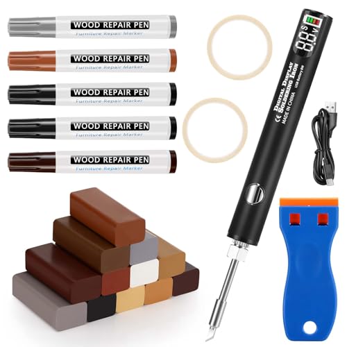 Mkitnvy Kit Reparation Carrelage, 21 PCS Cire de Réparation de