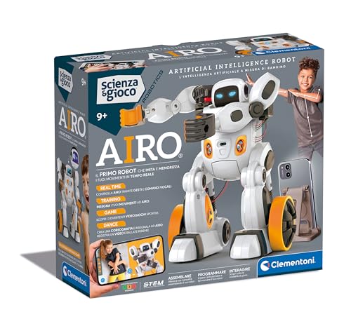 Clementoni Science et Jeu Robotics - AIRO, Robot à Assembler,