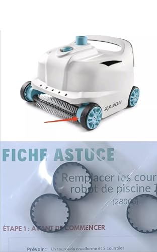 Courroies de Rechange pour Robot de Piscine ZX300, Kit de