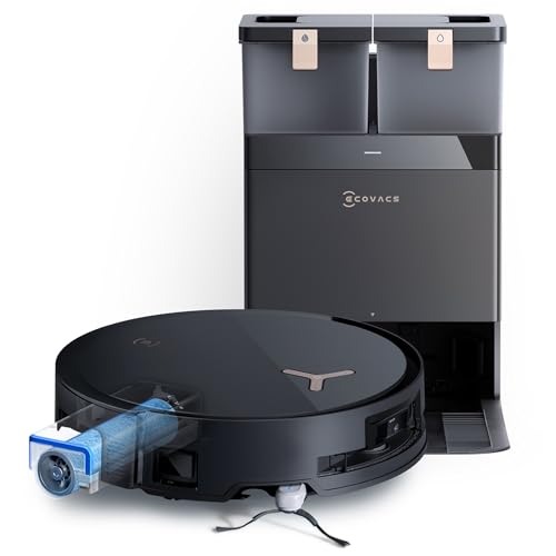 ECOVACS X8 PRO OMNI Robot Aspirateur Laveur avec Station Tout-En-Un,
