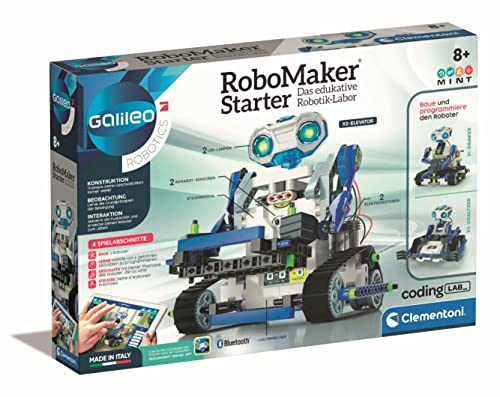 Clementoni RoboMaker Starter-Robotique éducative, 52397, Multicolore, 7 x 45.1 x