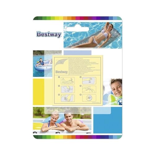 Bestway 62068 Lot de 10 rustines de réparation robustes pour