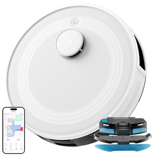Lefant M2 Robot Aspirateur Laveur avec Cartographie, Aspiration de 5500Pa,