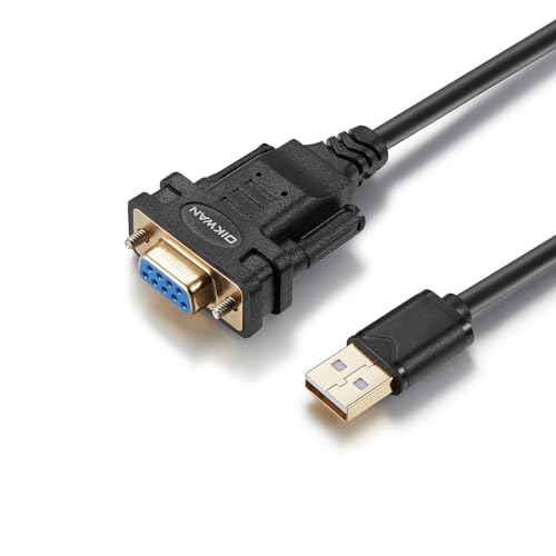 OIKWAN Adaptateur convertisseur USB vers RS232 DB9 mâle avec chipset